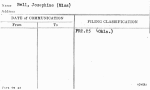 Bell, Josephine (Miss)