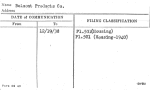 Belmont Products Co.,