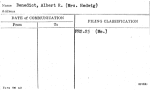 Benedict, Albert R. (Mrs. Hedwig)