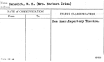 Benedict, W.K. (Mrs. Barbara Irion)
