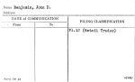 Benjamin, John D.