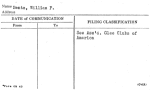 Bentz, William P.,