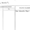 Benway, Harold F.,