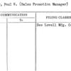Berner, Paul N. (Sales Promotion Manager)