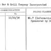Best Bar & Grill Company Incorporated