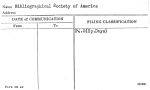 Bibliographical Society of America