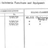 Bids on Cafeteria Furniture and Equipment