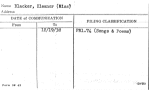 Blacker, Eleanor (Miss)