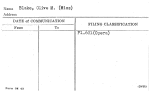 Blake, Olive M. (Miss)