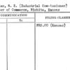 Blazier, W.E. (Industrial Commissioner)