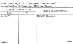 Blazier, W.E. (Industrial Commissioner)