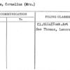 Bliss, Cornelius (Mrs.)