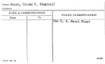 Bloch, Claude C. (Admiral)