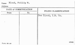 Blood, Phillip W.