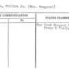 Blume, William Jr. (Mrs. Margaret)