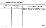 Blumenthal, Muriel (Miss)