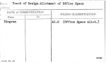 Board of Design-Allotment of Office Space