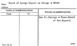 Board of Design Report on Design & Theme