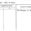 Bookings - Hall of Music