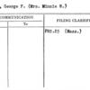 Booth, George F. (Mrs. Minnie W.)