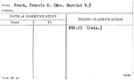 Bouck, Francis E. (Mrs. Harriet V.)