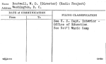 Boutwell, W.D. (Director) (Radio Project)