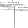 Bowles, B.F. (Mrs. Caroline K.)