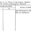 Boynton, B.J. (Pres.) Burlington Chamber of Commerce