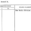 Branch, Howard E.