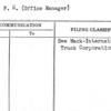 Brand, F.H. (Office Manager)