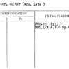 Brewster, Walter (Mrs. Kate)