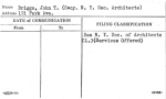 Briggs, John T. (Secy. N.Y. Soc. Architects)