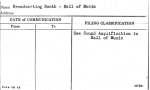 Broadcasting Booth - Hall of Music