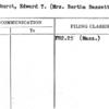 Broadhurst, Edward T. (Mrs. Bertha Bassett)