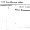 Brown, David (Mrs. Florence Ballou)