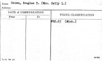 Brown, Douglas I. (Mrs. Sally L.)