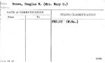 Brown, Douglas W. (Mrs. Mary G.)