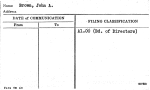 Brown, John A.