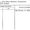Brown, John Evans Memorial Foundation