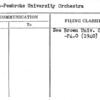 Brown-Pembroke University Orchestra
