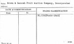 Brown & Seccomb Fruit Auction Company, Incorporated
