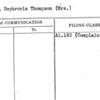 Brown, Sophronia Thompson (Mrs.)