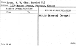 Brown, W.W. (Mrs. Harriet E.)