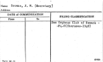 Browne, J.W. (Secretary)