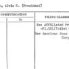 Brush, Alvin G. (President)