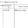 Buck, T.S. Manufacturing Co.
