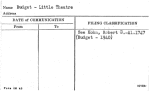 Budget - Little Theatre