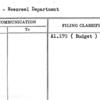 Budget - Newsreel Department