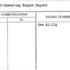 Budget-Operating Budget Report