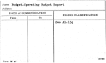 Budget-Operating Budget Report
